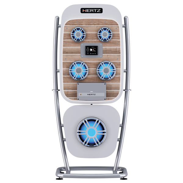 Hertz display, komplet med sortiment af produkter