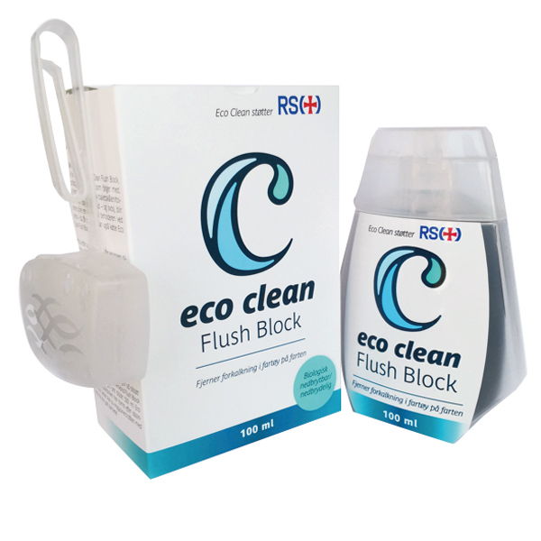 Eco clean, wc flush kit fjerner kalk og urinsten 1