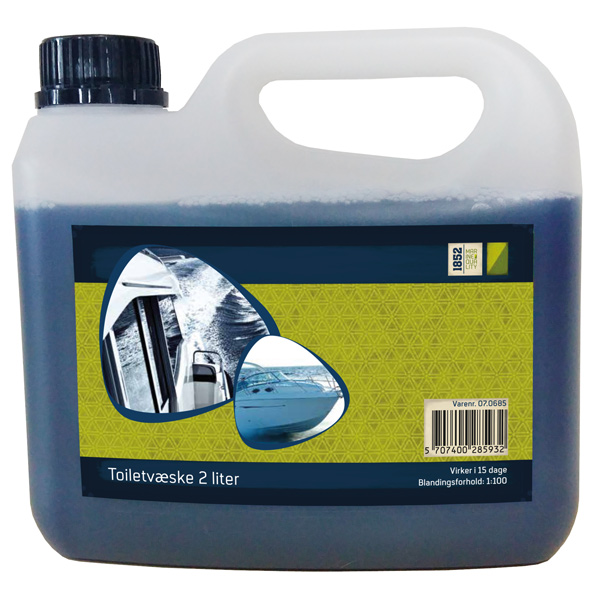 1852 toiletvske 2 liter  blandingsforhold 1:100 1