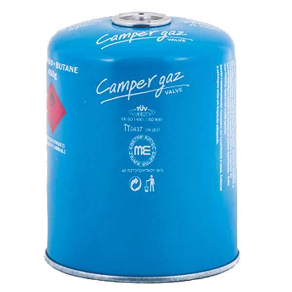 Camper gasdse 450 gr. ventil 7/16 ns en 417