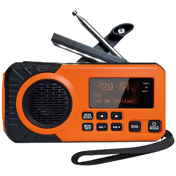 Ndradio med dab+/fm og solcelle