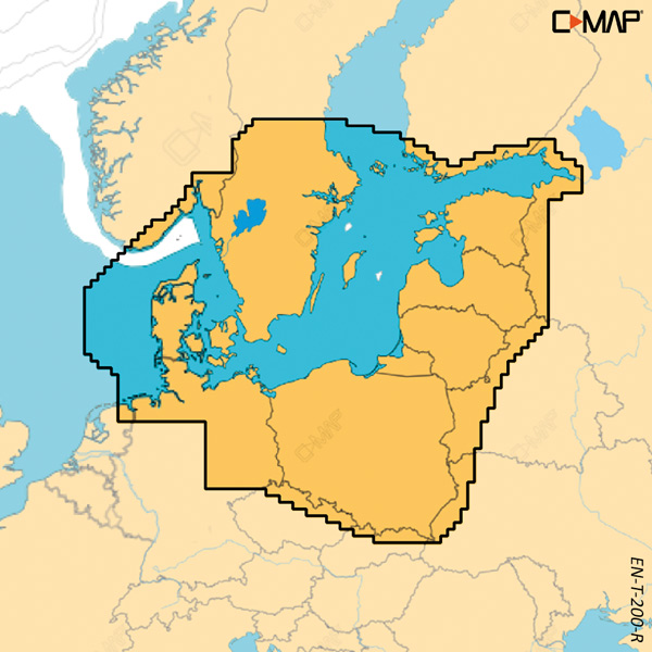 C-map reveal x, skagerak, katttegat & baltic sea t