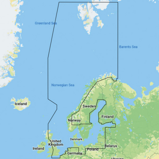 C-map y050 discover, skandinavien ″kun ved k
