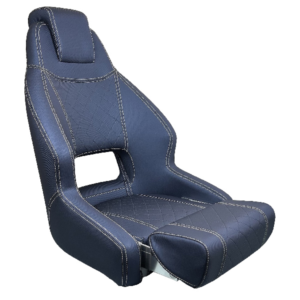 Esm rm52 styrestol m/flip-up puf marinevinyl, navy
