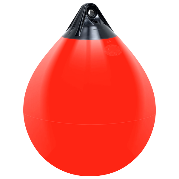 Polyform jordbærfender a0 rød m/sort top, 210x280m