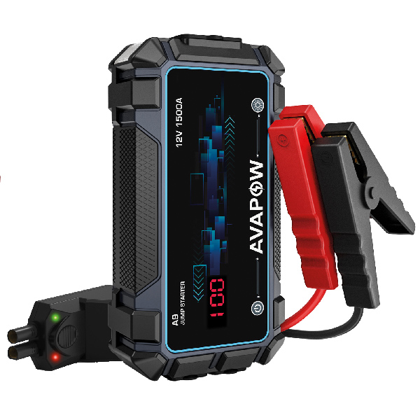 Avapow jumpstarter a9 peak 1500a, 12v