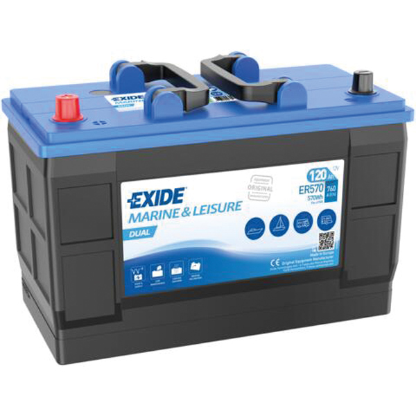 Exide batteri nautilus 120ah dual