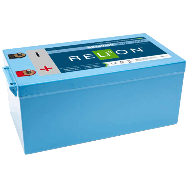 Relion batteri lifepo4 rb24v100, 100ah 25,6v