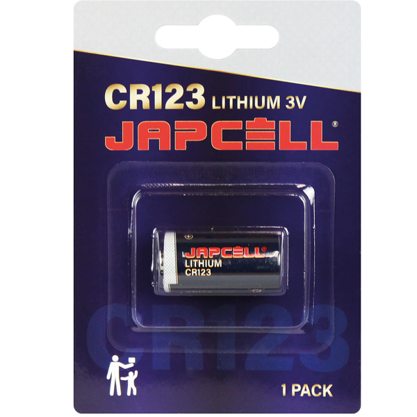 Japcell cr123 3v lithium batteri 1 stk