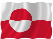 Adela flag grønland 70cm syet