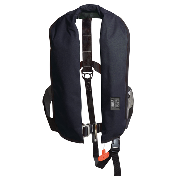 1852 classic automatisk vest, navy med harness 150