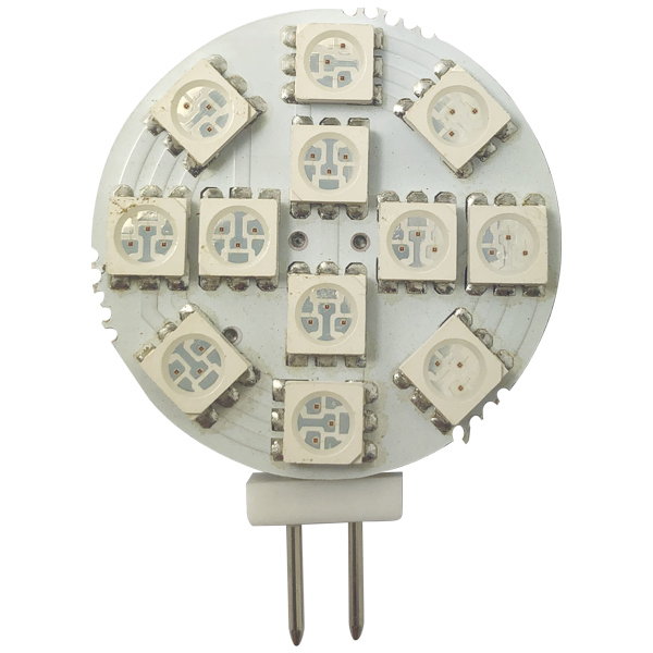 1852 dual led spot farvet g4 30mm 10-36vdc, 2 stk