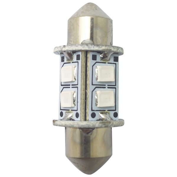 1852 led pinolpre 31mm 10-36vdc grn, 2 stk