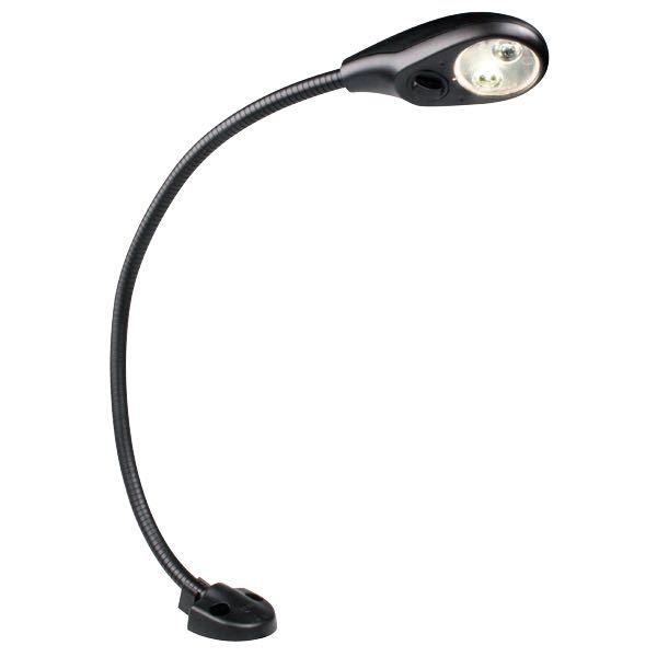 Hella 15cm 9-31v LED kortlampe med sort flexarm