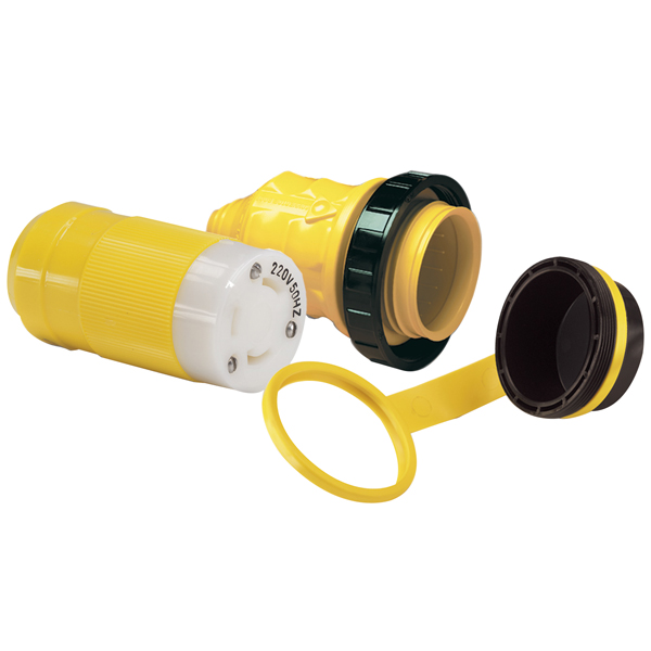 Marinco landstrmsstik 32amp med cover og kappe