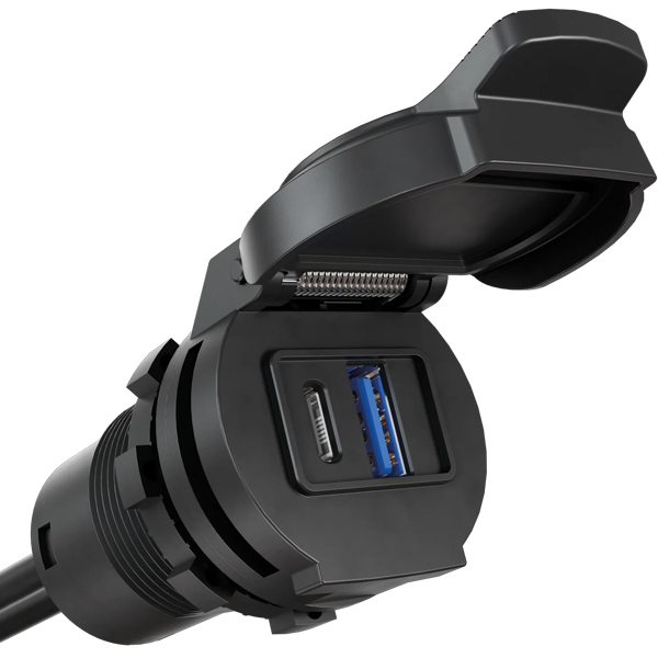 Aquaamp smart usb c 30w/usb a 6w udtag 10-24v