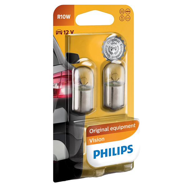 Philips kuglepre 12v 10w ba15s blister 2 stk
