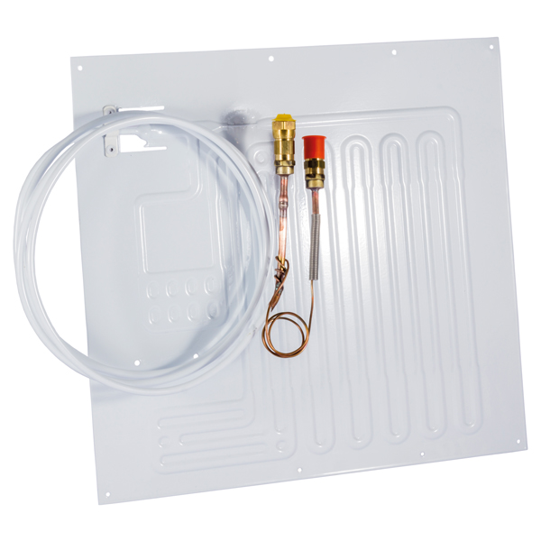Isotherm pladefordamper 386 x 361mm med x kobling 