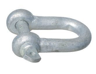 Schackel med vingskruv galv 16mm
