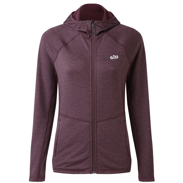 Gill 1101w dart hoodie dame mrke lilla str 16