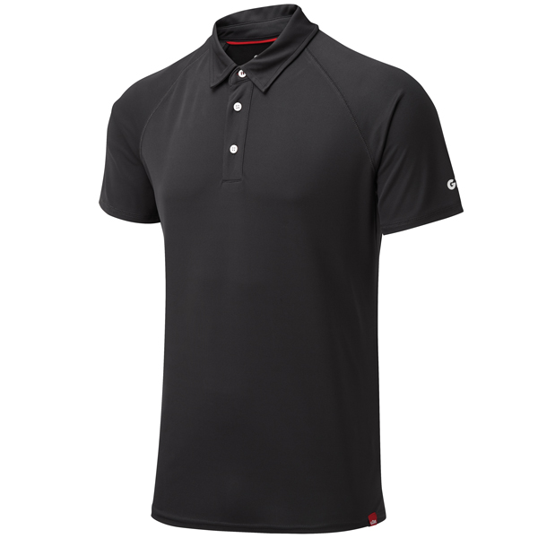 Gill uv008 mens uv polo charcoal str l