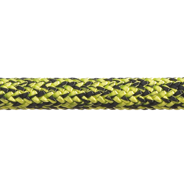 Robline admiral 7000 dyneema fald, 8mm sort/gul  -