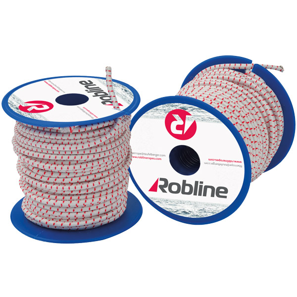 Robline mini elastik snor 4 mm sort/rød/hvid boks 