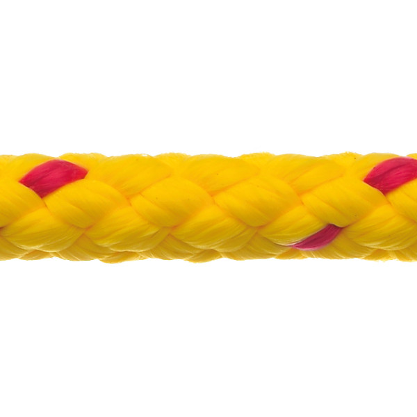 Robline albatros flydeline, 6mm gul/rd  - 1 mtr