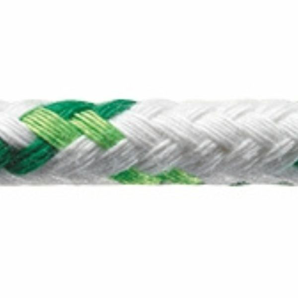 Robline neptun 500 skde tov, 12mm hvid/grn  - 1 