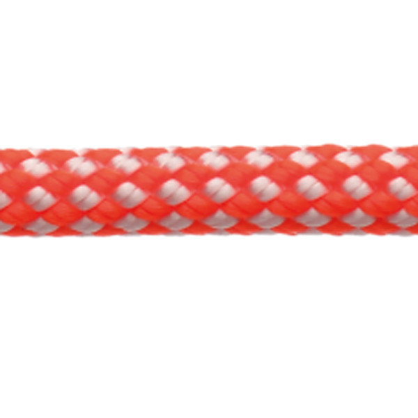 Robline dinghy control, 4mm hvid/orange  - 1 mtr