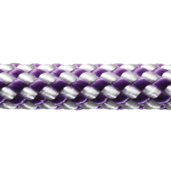 Robline dinghy control, 6mm hvid/lilla  - 1 mtr