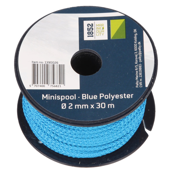 1852 minirulle bl polyester 2mm x 30m 18stk/pk