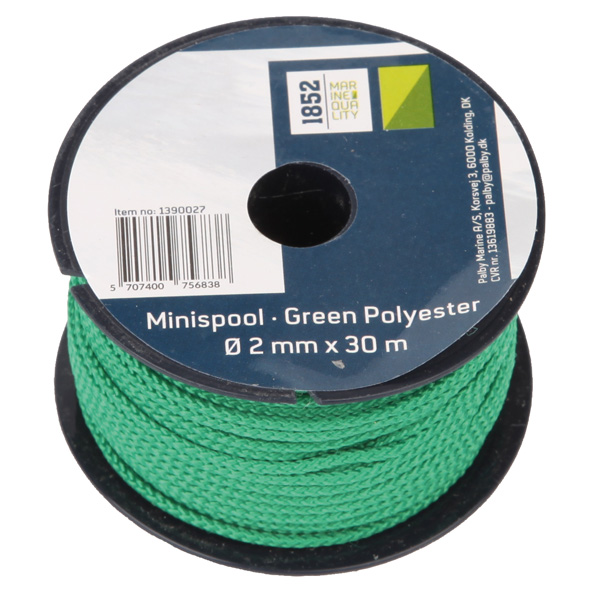1852 minirulle grn polyester 2mm x 30m 18stk/pk