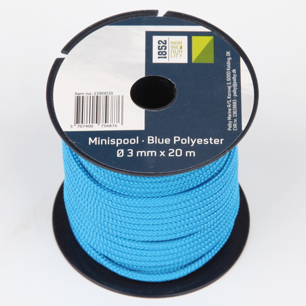 1852 minirulle bl polyester 3mm x 20m 18stk/pk