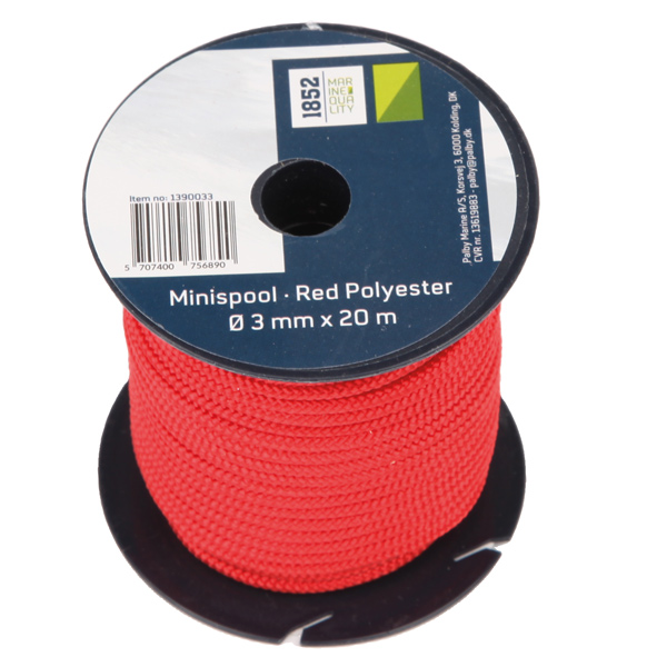 1852 minirulle rd polyester 3mm x 20m 9stk/pk