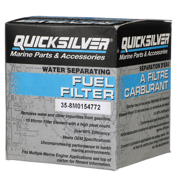 Quicksilver 8m0154772 brndstoffilter, vandsep. - 