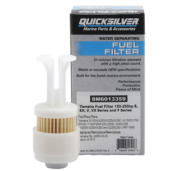 Quicksilver 8m6013359 brndstoffilter, yamaha s, s