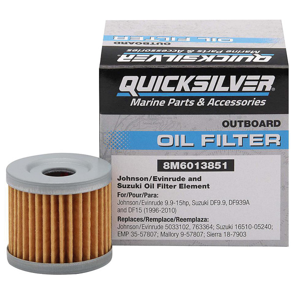 Quicksilver 8m6013851 oliefilter til suzuki/johnso
