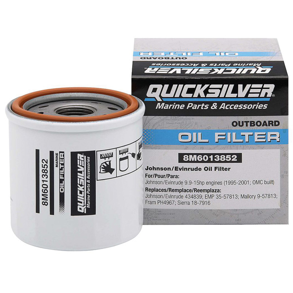 Quicksilver 8m6013852 oliefilter til johnson/evinr