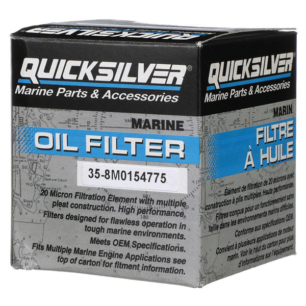 Quicksilver 8m0154775 oliefilter til forskellige m