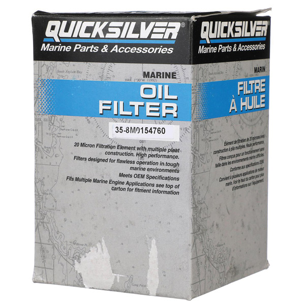 Quicksilver 8m0154760 oliefilter til forskellige m