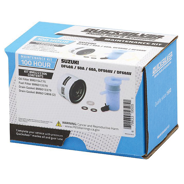 Quicksilver 8m0222306 100t service kit, suzuki df4