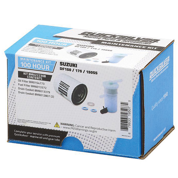 Quicksilver 8m0222308 100t service kit, suzukidf15