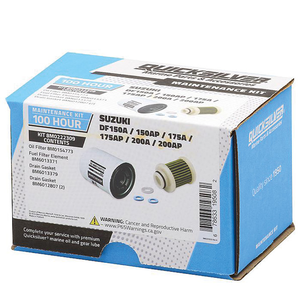 Quicksilver 8m0222309 100t service kit, suzuki df1