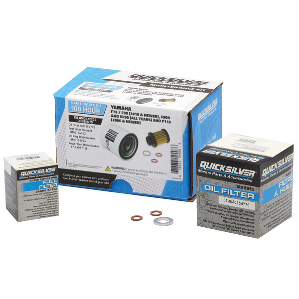 Quicksilver 8m0222222 100t service kit, yamaha f75