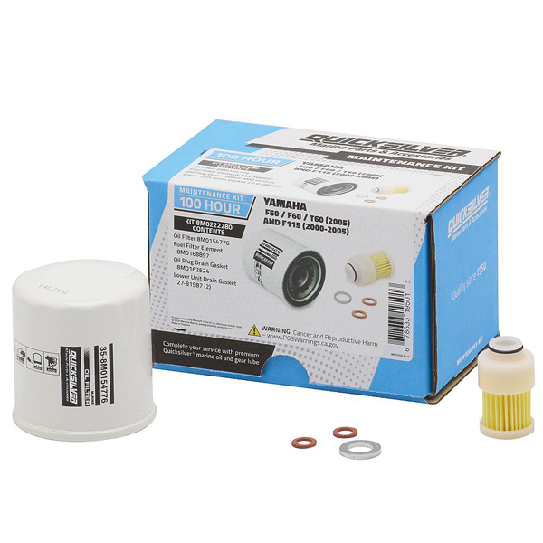 Quicksilver 8m0222280 100t service kit, yamaha f50