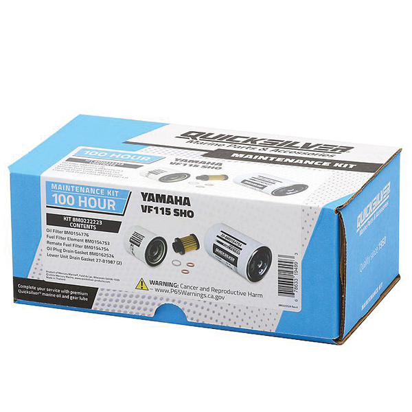 Quicksilver 8m0222223 100t service kit, yamaha vf1