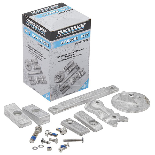 Quicksilver 8m0116589 agterspejl og gearkasse alum