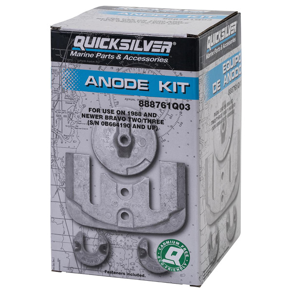 Quicksilver 888761q03 aluminiumanodest til mercru
