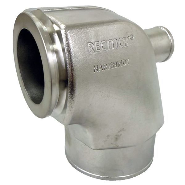 Udst�dningsb�jning til volvo penta, rustfrit st�l 
